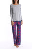 Blue Plaid Flannel Set