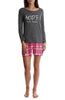 Pink Plaid Flannel Shorty