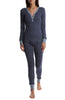 Nighttime Navy Stripe Long Janes Set