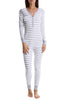 Monday Gray Stripe Long Janes One-zzz