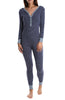 Nighttime Navy Stripe Long Janes One-zzz