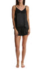 Dream Set Satin Cami Boxer Set - Black