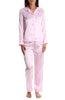 Trimzzz Satin Long Sleeve Pant Set - Pink