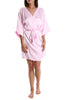 Kizzz Satin robe - pink
