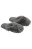 Furriezzz Grace Long Fur Slipper - black