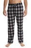 Slackzzz Mens flannel Pant - black