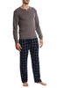 Windowpane Plaid Men's Flannel Set